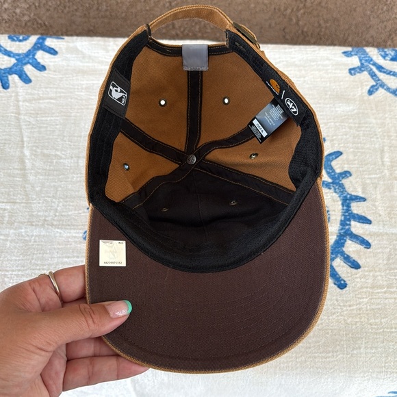 Los Angeles Lakers NBA ‘47 Brand Carhartt Brown Clean Up Adjustable Hat - Picture 2 of 13